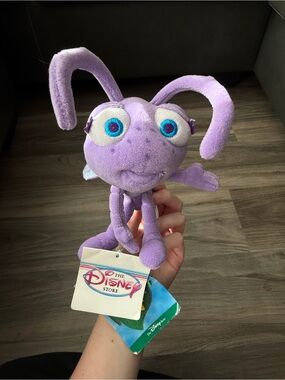 Disney Purple Dot Plush from A Bug's Life - Bright Blue Eyes